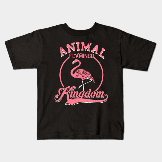 Animal Kingdom Flamingo Kids T-Shirt by absolemstudio